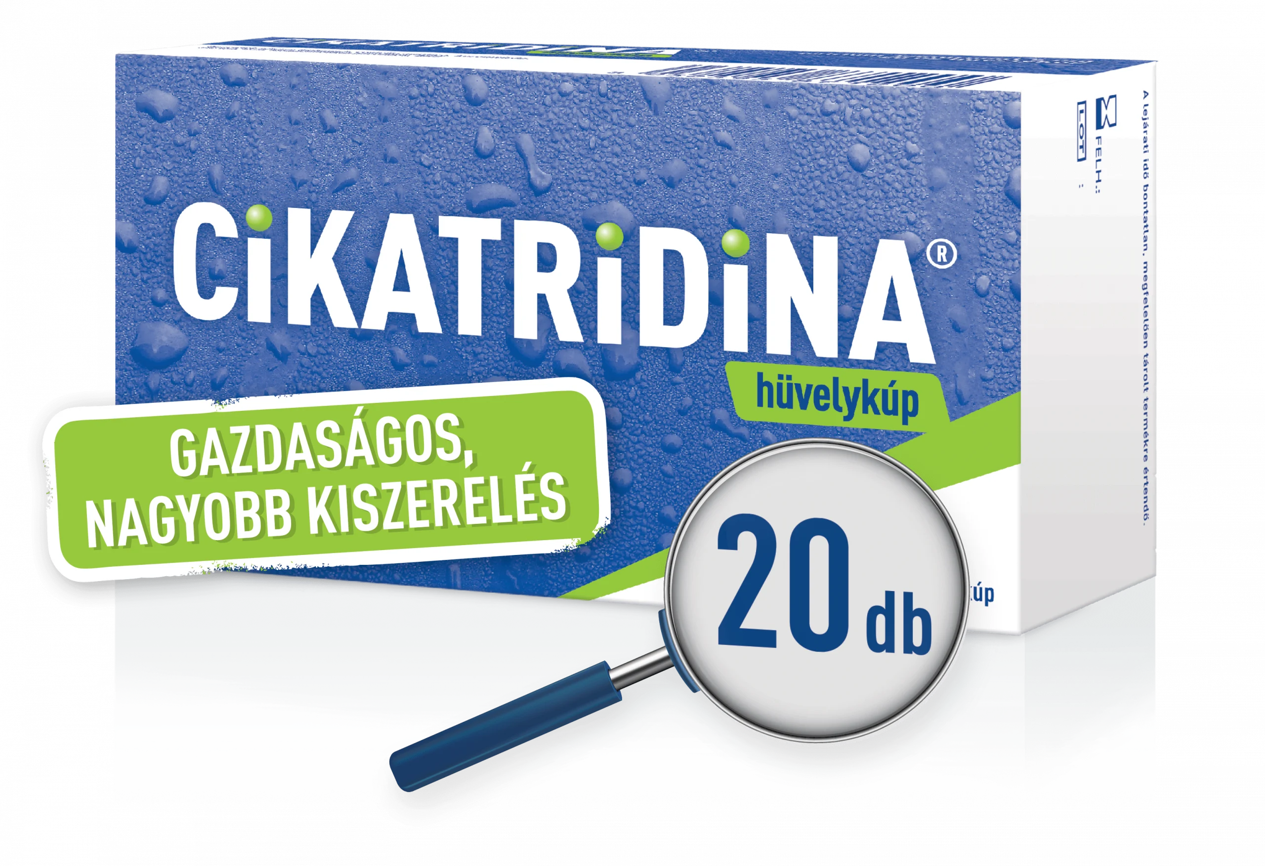cikatridina-doboz-20-nagyitos Cikatridina hüvelykúp már kapható nagyobb kiszerelésben